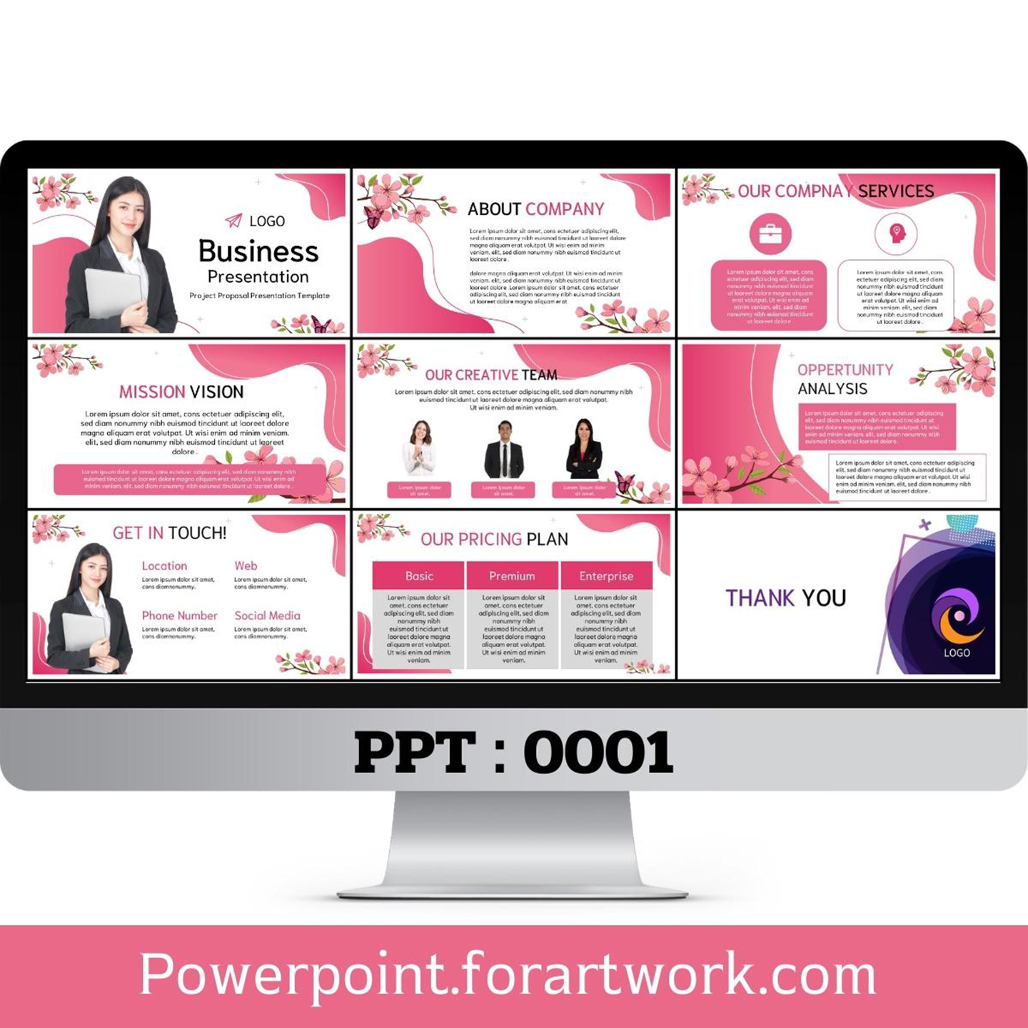 เทมเพลต PowerPoint สำหรับพรีเซนต์ธุรกิจและองค์กร (0001)