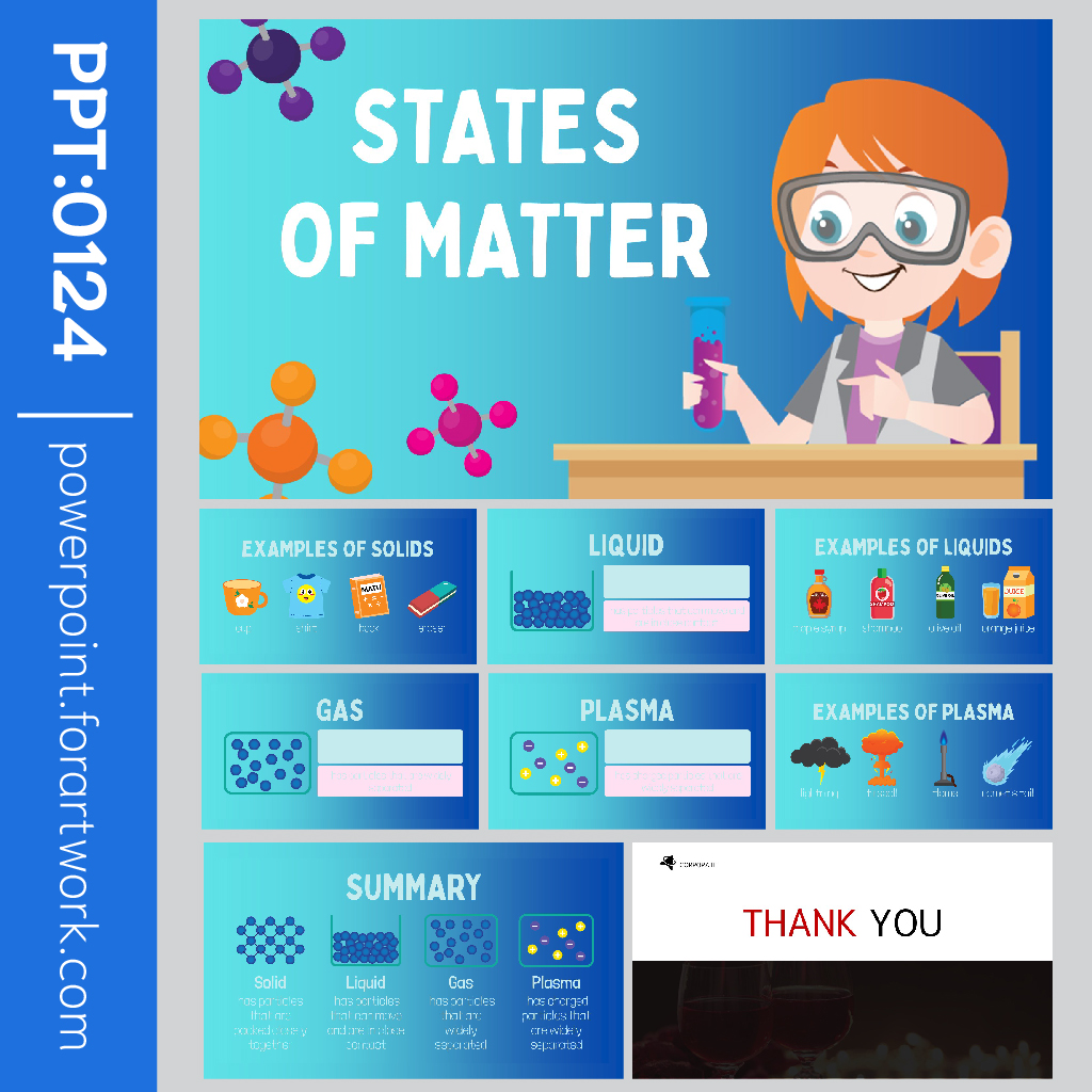 เทมเพลต PowerPoint การ์ตูนวิทยาศาสตร์ สื่อการสอน สีน้ำเงิน สไตล์มินิมอล ...