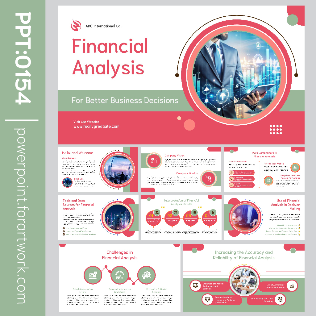 เทมเพลต PowerPoint การเงิน สไลด์นำเสนอข้อมูลการเงินและภาษีแบบมืออาชีพ(0154)