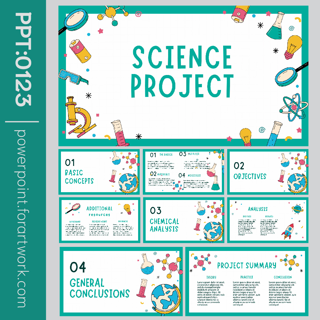 เทมเพลต PowerPoint วิทยาศาสตร์ สื่อการสอน สีเขียว Pastel สไตล์มินิมอล (0123)