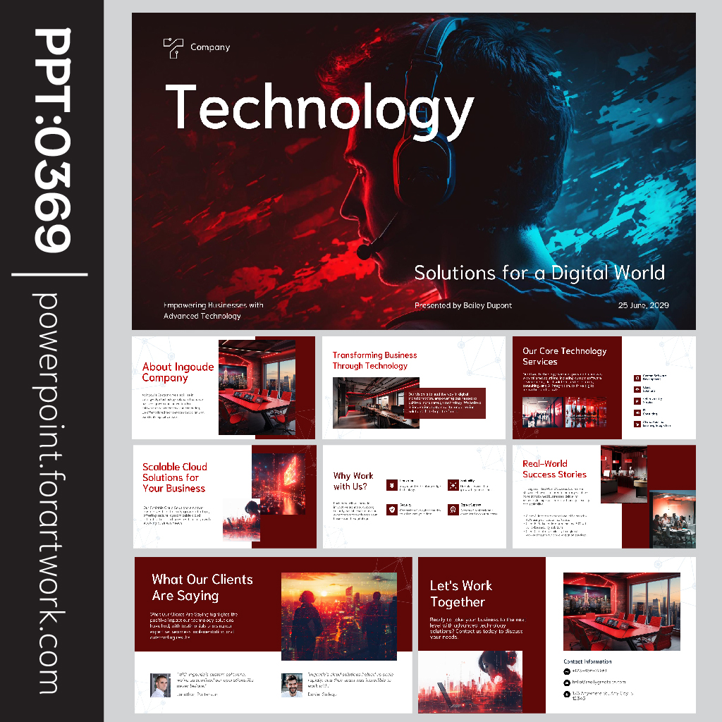 รวม เทมเพลต PowerPoint เทคโนโลยี และ ธีม PowerPoint วิศวกรรมเครื่องกล สำหรับทุกการนำเสนอ -0369