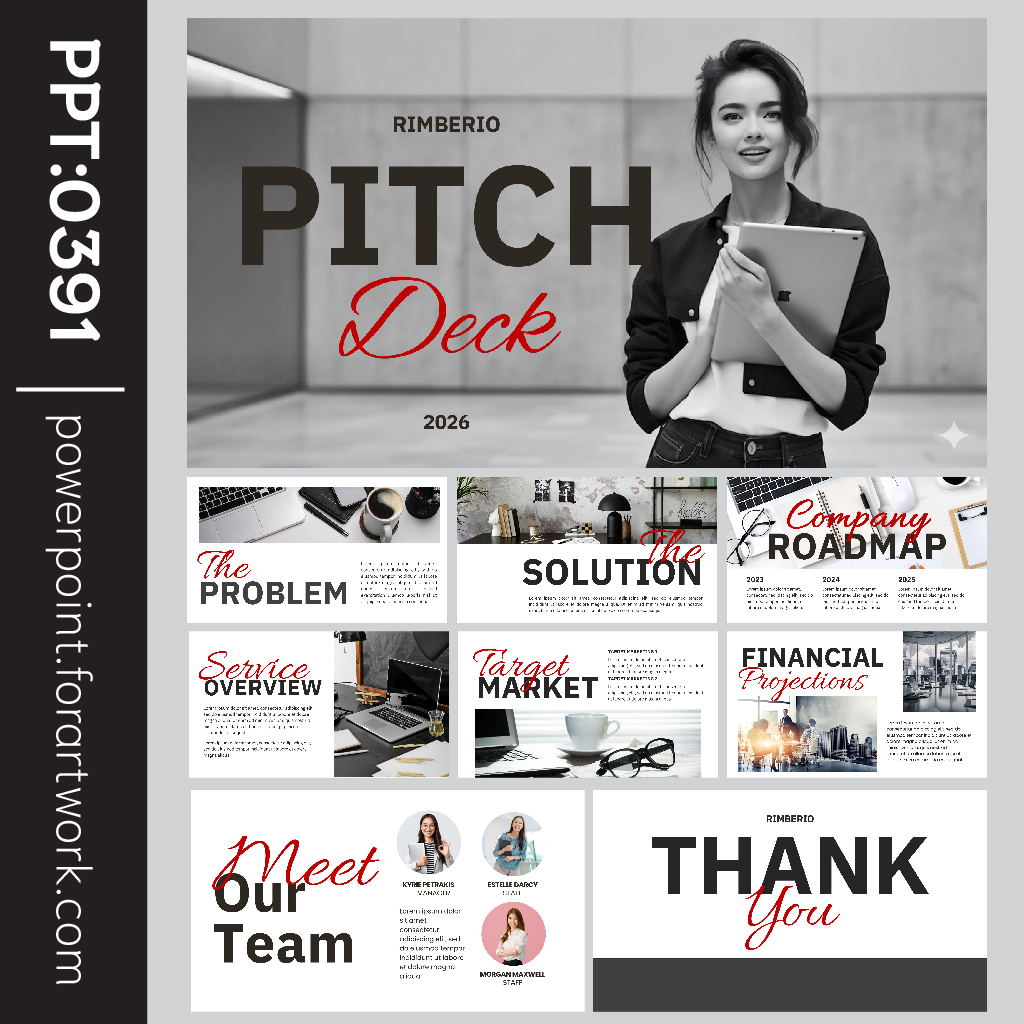 เทมเพลต pitch deck สตาร์ทอัพ หลากหลายสไตล์สำหรับการนำเสนอเพื่อระดมทุนและพบนักลงทุน