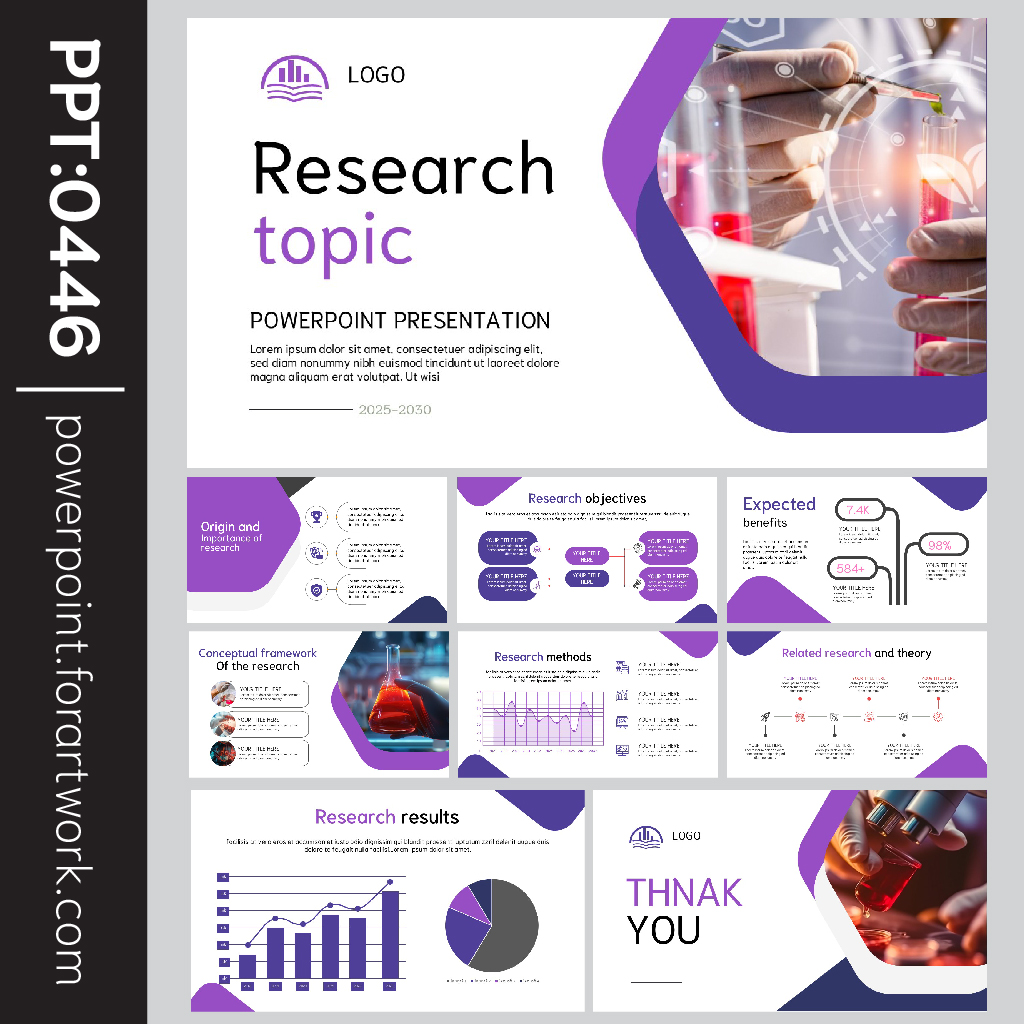 template powerpoint วิจัย และ template powerpoint นำเสนองานวิจัย สำหรับวิทยานิพนธ์และงานวิชาการ