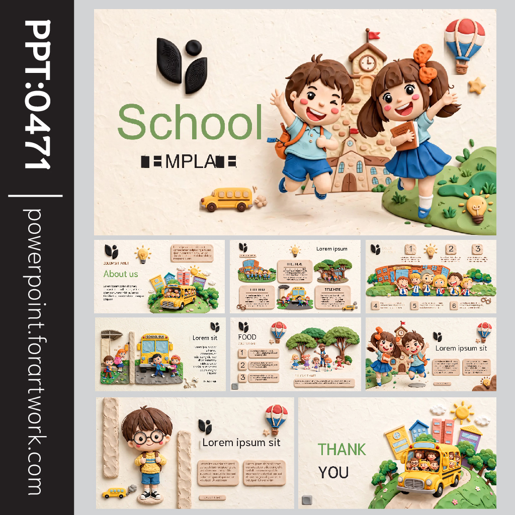 เทมเพลต PowerPoint การศึกษา และ Template สื่อการสอน สไตล์โมเดิร์นสร้างสรรค์